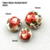 TB-01/RED ROSE/WHT #045 - Image 3