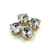 P1028 CRYSTAL COLOR WITH GOLD COLOR SETTING