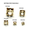 P1028 CRYSTAL COLOR WITH GOLD COLOR SETTING - Image 4