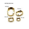 P4100 CRYSTAL COLOR WITH GOLD SETTING - Image 4