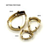 P4320 CRYSTAL COLOR WITH GOLD SETTING - Image 4