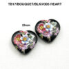 TB17/BOUQUET/BLK #305 HEART SHAPE - Image 3