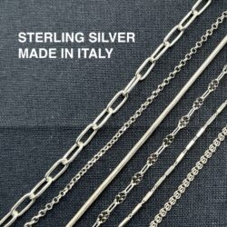 STERLING SILVER CHAINS (MADE IN ITALY)